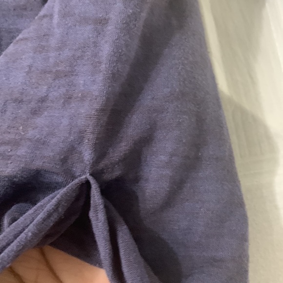 Nation LTD V Neck T Shirt Navy One Size - Picture 5 of 5